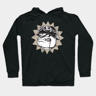 Rebel Bulldog Motorcycle Design Hoodie